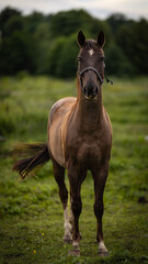 horse in the field © Pawe