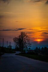 sunset over the river © Pawe