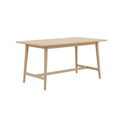 Modern light wooden rectangular conference table with pedestal base