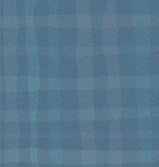 ブルー系のドット。ラフなチェック柄のイラスト背景素材