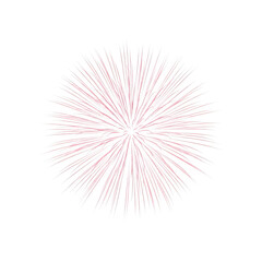 Obraz premium A delicate explosion of soft pink lines radiating from a central point