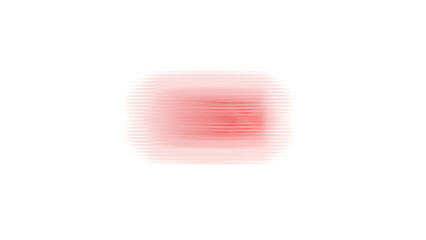 Blurry red light effect on white background