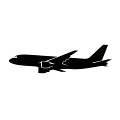 Airplane flat vector illustration isolated on white background. Modern aviation and travel concept ideal for airlines, tourism branding, transport apps, and commercial design use.
