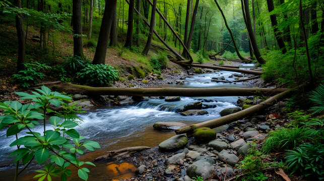 river source in the forest