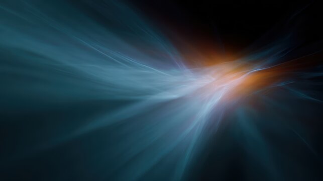 abstract energy flow toward bright focal point