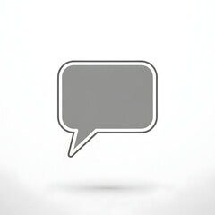 Naklejka premium Modern speech bubble icon for communication and dialogue