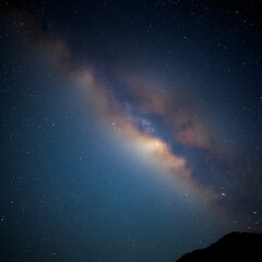 Fototapeta premium Milky Way Galaxy in Night Sky