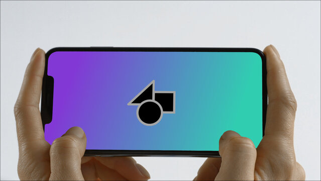 Mobile 12 Playing Game &ndash; Modern Smartphone Screen Animation, Touch Swipe Scroll Tap Gestures, Vertical Mobile App Presentation and Digital Interface Display