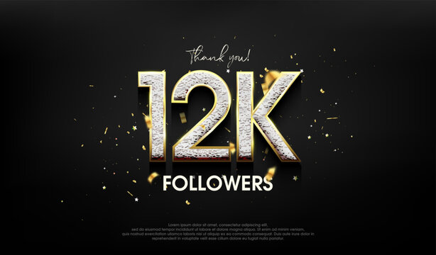 Luxurious design for a thank you 12k followers.