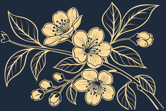 background design illustration luxury floral pattern