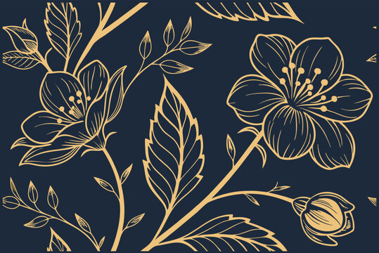 background design illustration luxury floral pattern