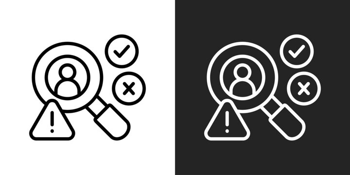 Issue Icon In Black And White Glyph Style