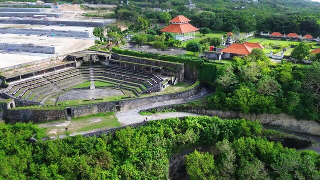 Aerial View of Gunung Payung Amphitheater in Bali, Indonesia