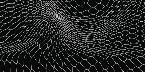 Net pattern. Rope net vector silhouette. Soccer, football, volleyball, tennis and tennis net pattern. Fisherman hunting net rope texture or pattern. © edi