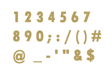 文字 5 数字 ストライプの紙のテクスチャー