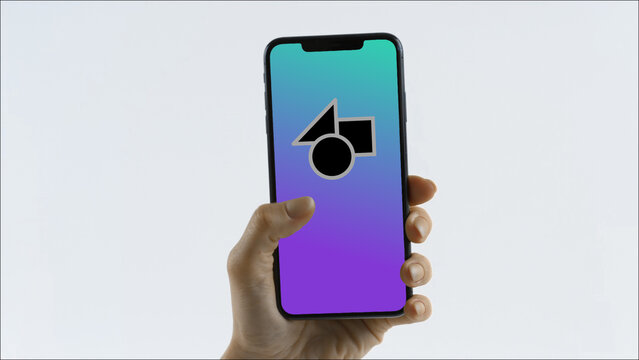 Mobile 24 Scroll Up Double &ndash; Modern Smartphone Screen Animation, Touch Swipe Scroll Tap Gestures, Vertical Mobile App Presentation and Digital Interface Display