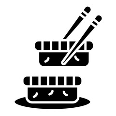Sushi Set with Chopsticks Icon © Fahrul