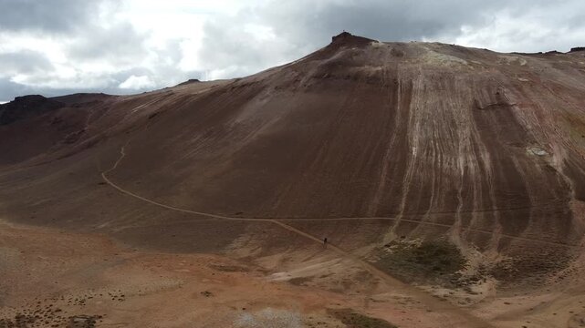 sulfur volcanic fumaroles in Iceland