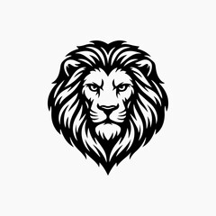 Obraz premium lion head vector illustration