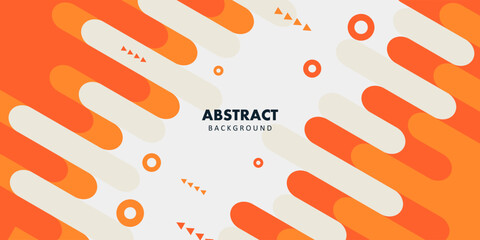 Abstract background. Banner template. colorful orange and yellow fluid. design for greeting card, poster, banner, social media post. Vector illustration © Ammarit