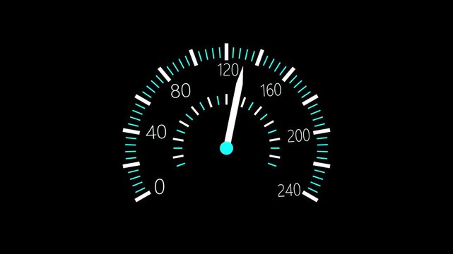Accent car speedometer design animation, Car speedometer gauge animated