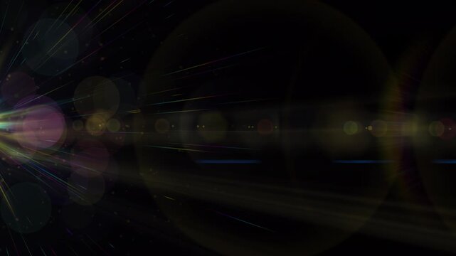 Cinematic Glowing Beams Overlay Seamless Loop 4K