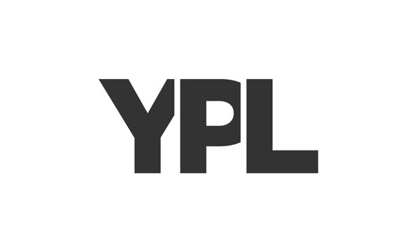 YPL logo design template with strong and modern bold text. Initial based vector logotype featuring simple and minimal typography. Trendy company identity.