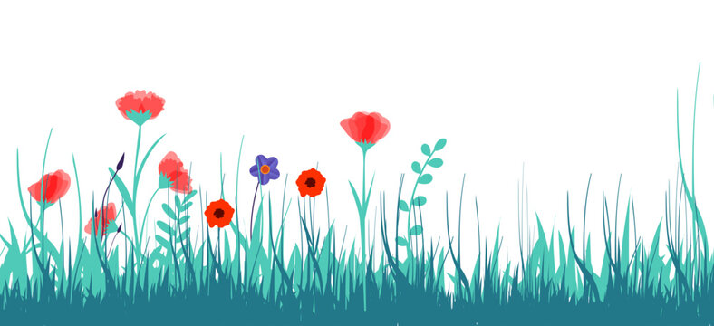 fiori, natura, primavera, campagna, campo di fiori, 