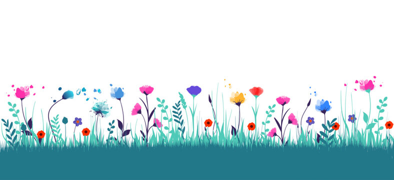 fiori, natura, primavera, campagna, campo di fiori, 