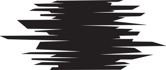 Abstract black brush stroke on white background illustration design