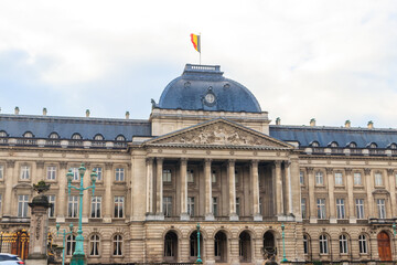 Fototapeta premium Facade of the Royal Palace in Brussels, Belgium