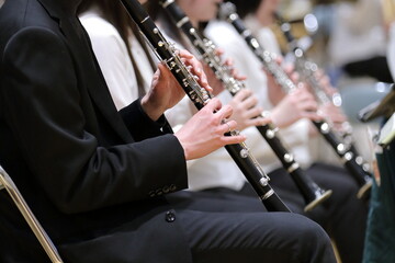 クラリネットパートの演奏風景 © Kiichi Murata