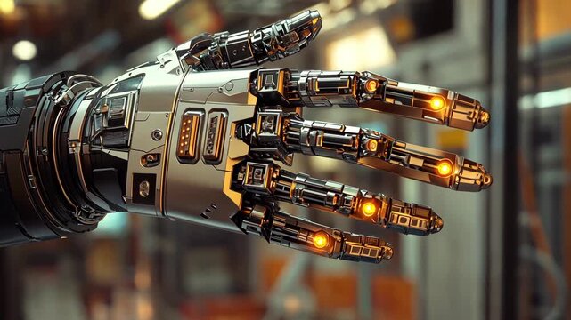 A robotic hand demonstrates precise movement and functionality in a workshop dedicated to advanced technology