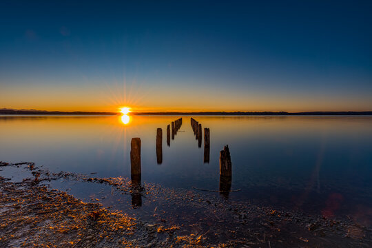 Sonnenuntergang am Starnberger See