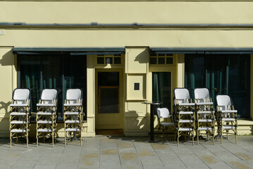 Ville de Dinan, façade restaurant © Anthony SEJOURNE