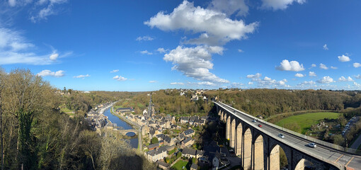 Ville de Dinan, pont et rivière © Anthony SEJOURNE