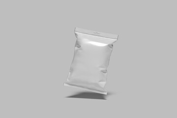 Naklejka premium Snack Food Pouch Packaging Mockup
