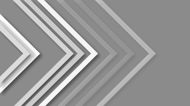 Layered chevron arrows background animation, Abstract chevron arrows pointing right in layered animated