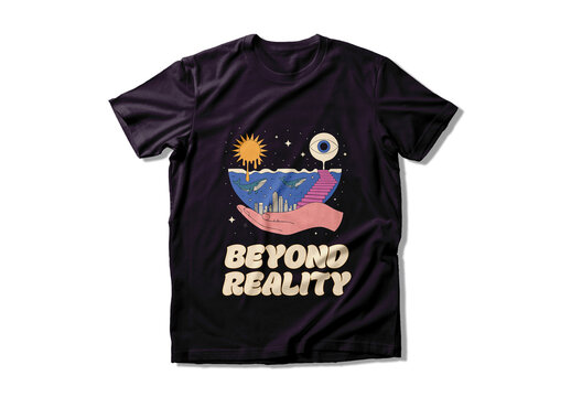Beyond Reality Surreal Art T Shirt Design