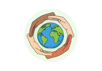 Green Energy with Solar Panels and Wind Turbine