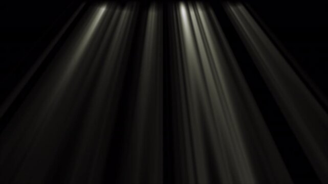 4K Looping Light Rays Overlay on Black Background for Screen Blending