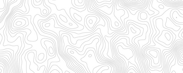 Fototapeta premium Modern topographic map design with wavy contour lines