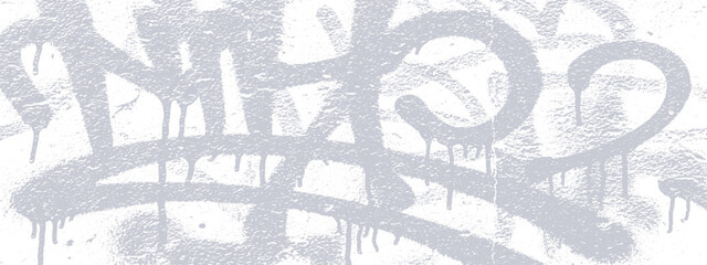 Abstract light grey graffiti pattern with drips and textured background © plustration