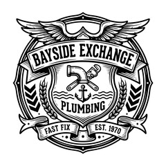 Bayside Exchange Plumbing Logo.