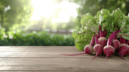 Fresh Organic Beets Harvested from Garden on Rustic Wooden Table beets fresh organic garden rustic