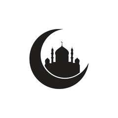 Obraz premium silhouette of mosque