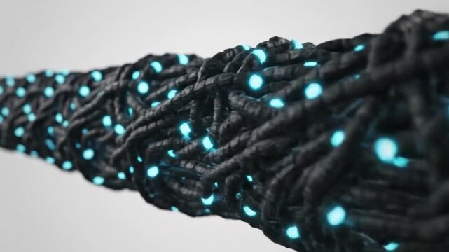 Carbon Nanotube Strands Self-Assembling Into Fiber Bundle 4K
