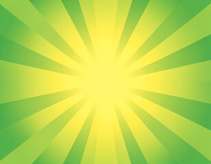 A vibrant background illustration dominated by radiating light