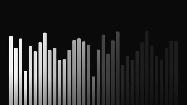Audio Waveform Visualization Dark Background Sound Spectrum Analysis