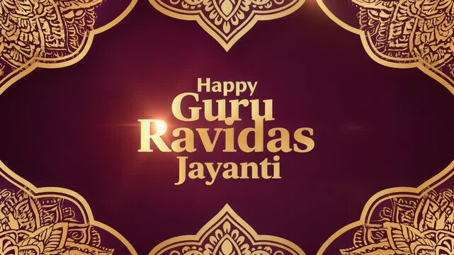 Happy Guru Ravidas Jayanti Religious Celebration Background